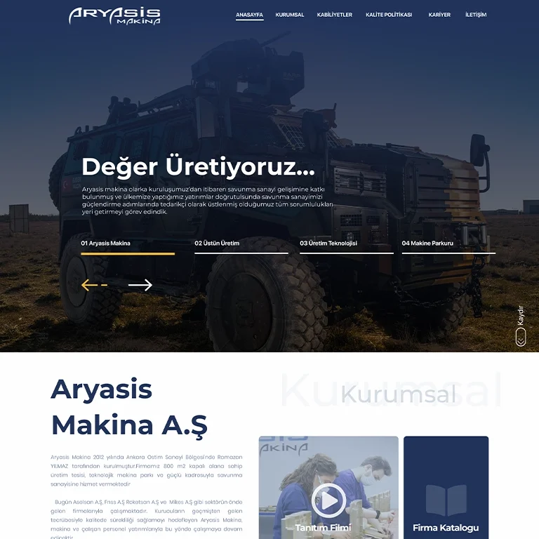 aryasis-kurumsal-web-tasarim